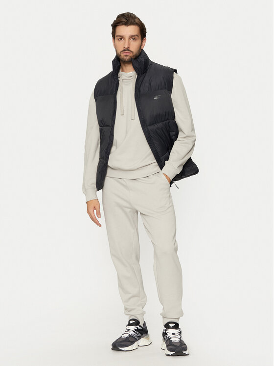 4F 4F Kamizelka 4FWAW24TVJAM147 Czarny Regular Fit