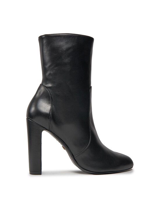 Stuart Weitzman Stuart Weitzman Bokacsizma Vida 100 Zip Bootie SG232 Fekete