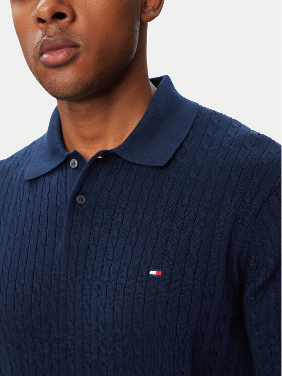Tommy Hilfiger Tommy Hilfiger Polo majica MW0MW40701 Mornarsko modra Regular Fit