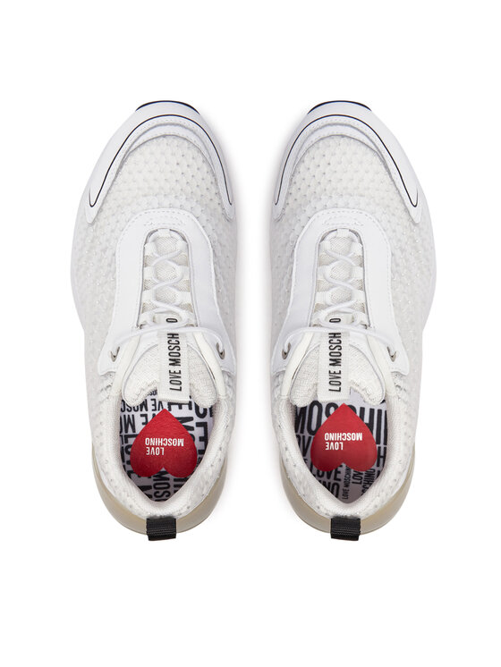 LOVE MOSCHINO LOVE MOSCHINO Sneakersy JA15655G0IIQD10A Biały