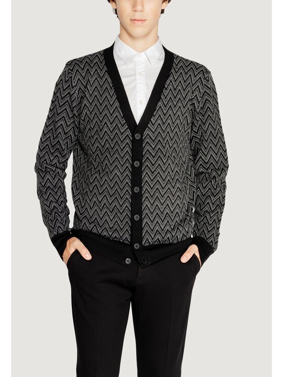 Antony Morato Antony Morato Ζακέτα WOOL BLEND Μαύρο Regular Fit