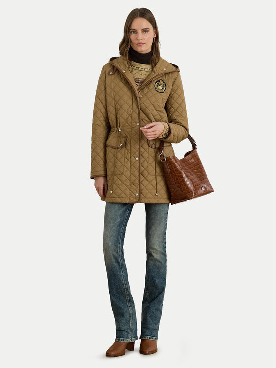 LAUREN RALPH LAUREN LAUREN RALPH LAUREN Prehodna jakna 297979534002 Rjava Straight Fit