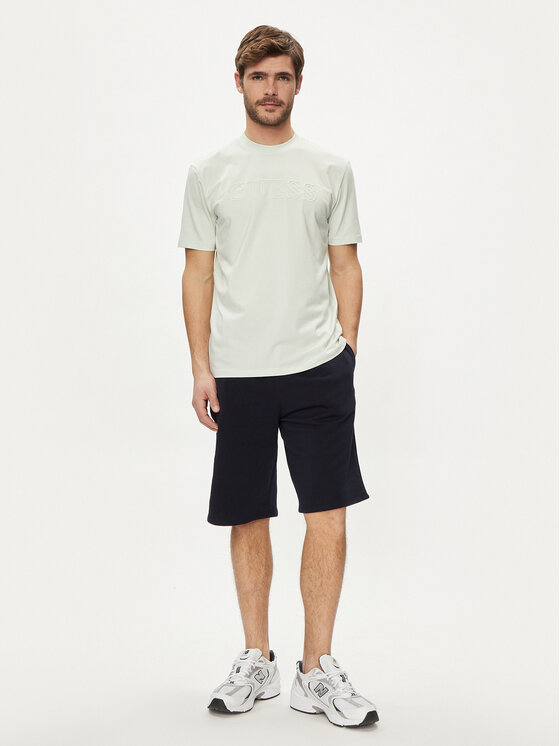 Guess Guess Szövet rövidnadrág Clovis M4GD10 KBK32 Sötétkék Loose Fit