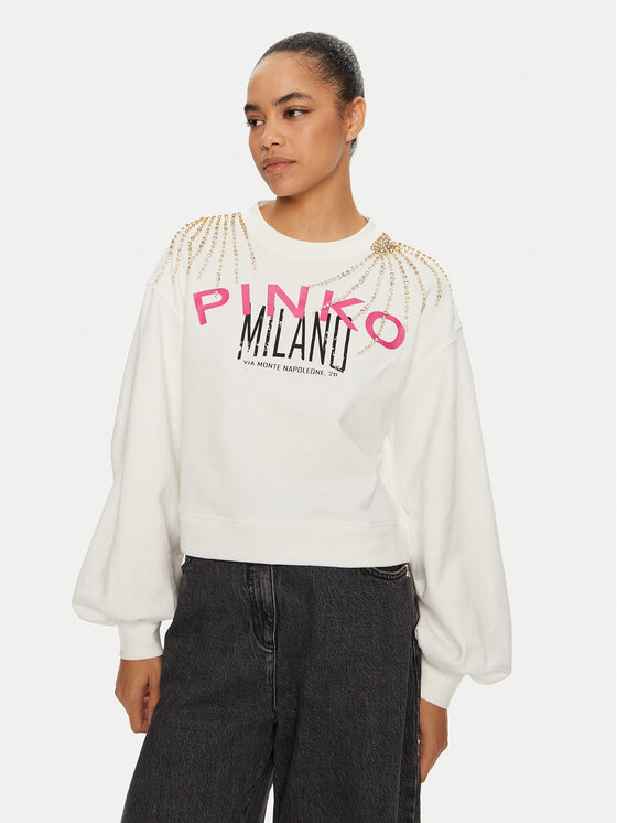 PINKO Blúzka 102827 A1LU Biela Regular Fit