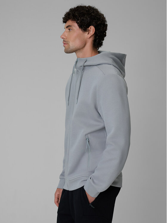 4F 4F Bluza NIGHT RUN Szary jasny Regular Fit