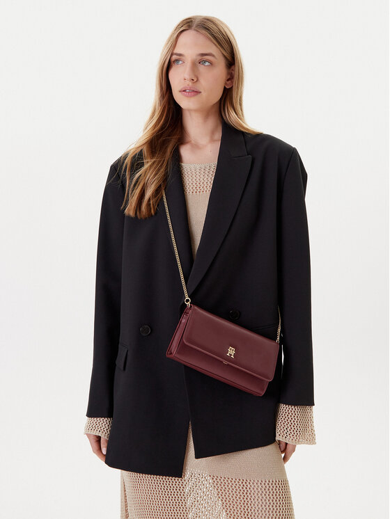 Tommy Hilfiger Tommy Hilfiger Ročna torba AW0AW16891 Bordo rdeča