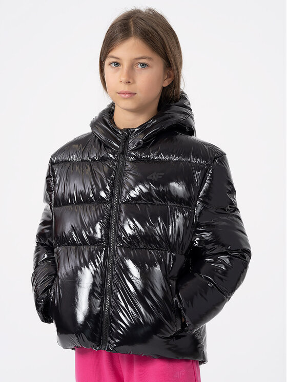 4F 4F Μπουφάν χειμωνιάτικο 4FJAW23TDJAF267 Μαύρο Regular Fit