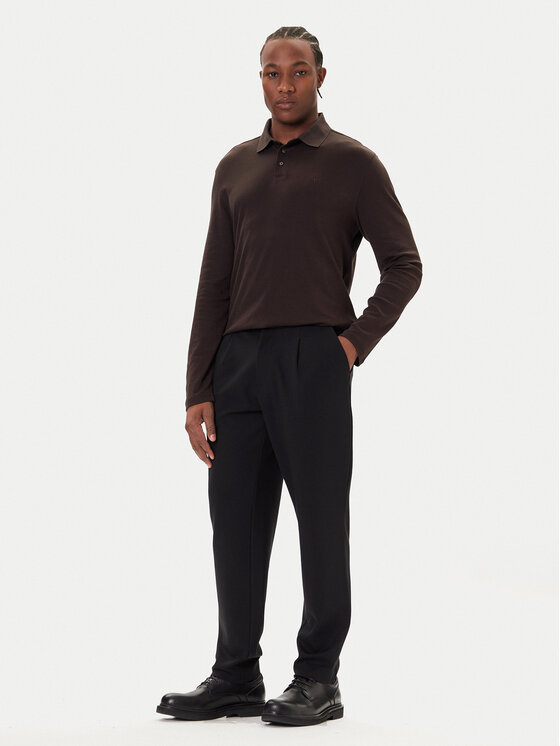 Calvin Klein Calvin Klein Chinosy LV04LE613G Czarny Slim Fit