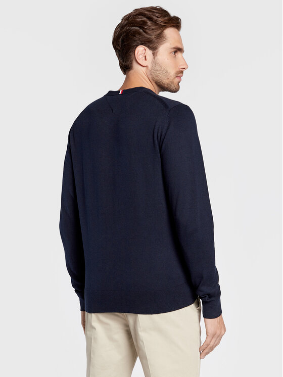 Tommy Hilfiger Tommy Hilfiger Svetr MW0MW28047 Tmavomodrá Regular Fit