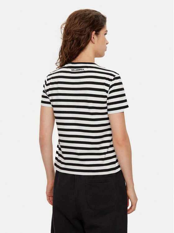 KARL LAGERFELD KARL LAGERFELD Tričko A1W17099 Čierna Regular Fit