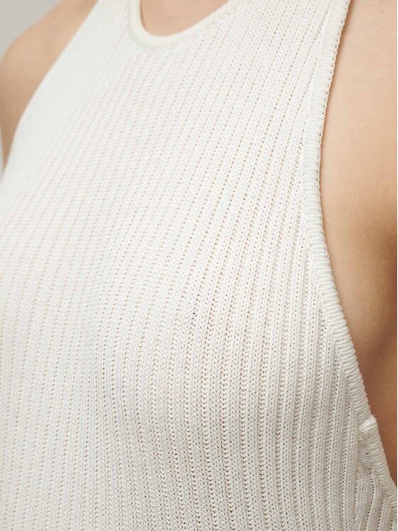 La Mania La Mania Sukienka codzienna SUNKISSED Biały Classic Fit