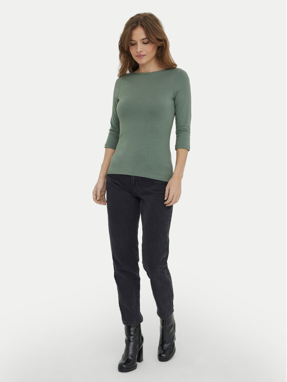 Vero Moda Vero Moda Majica Panda 10274133 Zelena Regular Fit