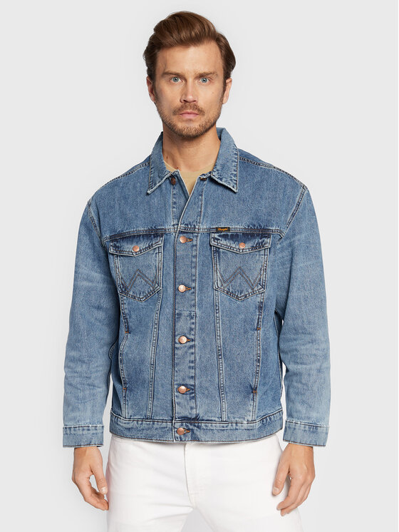 Wrangler Wrangler Giacca di jeans Authentic Mid W45979142 112324519 Blu Relaxed Fit
