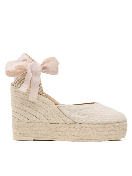 Manebi Espadrile Wedge Espadrilles 7.0 WV O Écru