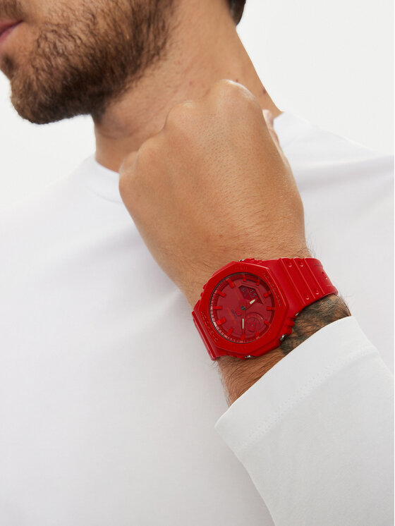 G-Shock G-Shock Laikrodis GA-2100-4AER Raudona