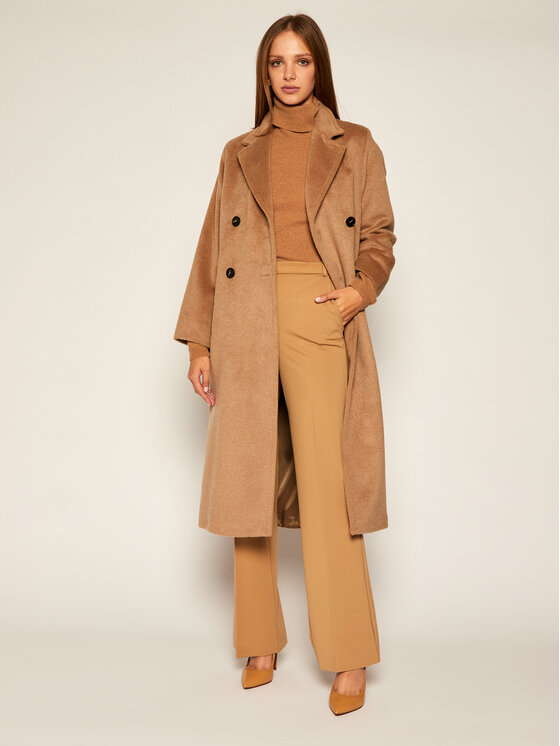 Weekend Max Mara Weekend Max Mara Volneni plašč Parma 50161403 Rjava Regular Fit