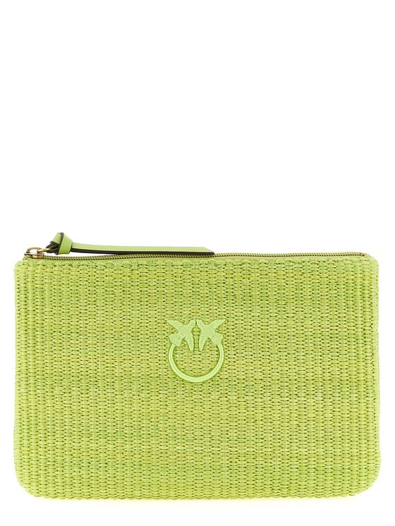 PINKO PINKO Torebka Bicolor Polypropylene Clutch Zielony