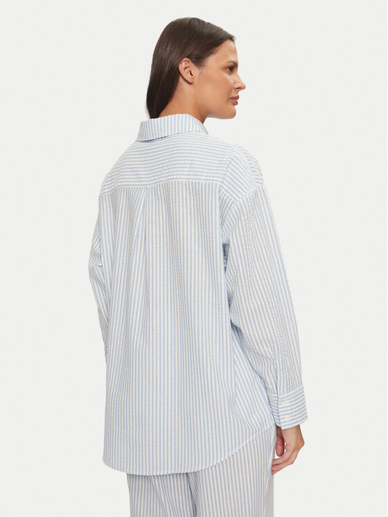Hunkemöller Hunkemöller Cămașă pijama 206510 Albastru Regular Fit