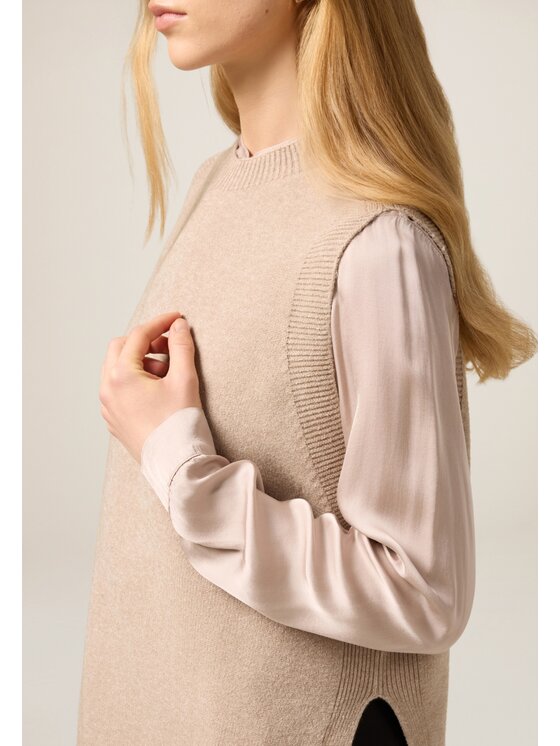 Oltre Oltre Cardigan M187E002210N012 Écru Over Fit