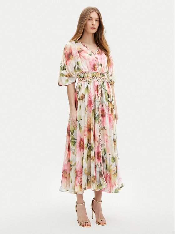 Guess Guess Igapäevane kleit W5PK1Z WHHF0 Värviline Regular Fit