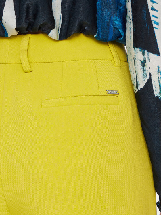 DKNY DKNY Pantaloni di tessuto UK3PX024 Giallo Regular Fit