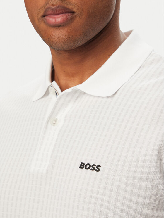 BOSS BOSS Поло Birdie 3 50559355 Білий Regular Fit