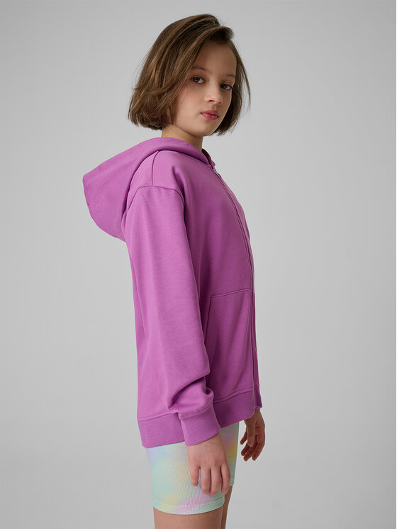 4F 4F Bluza JELLIFICATION Fioletowy Loose Fit