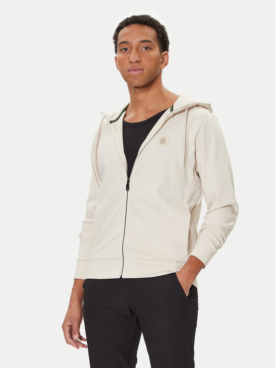 BOSS BOSS Pulóver Saggy Future 50545581 Ekru Relaxed Fit
