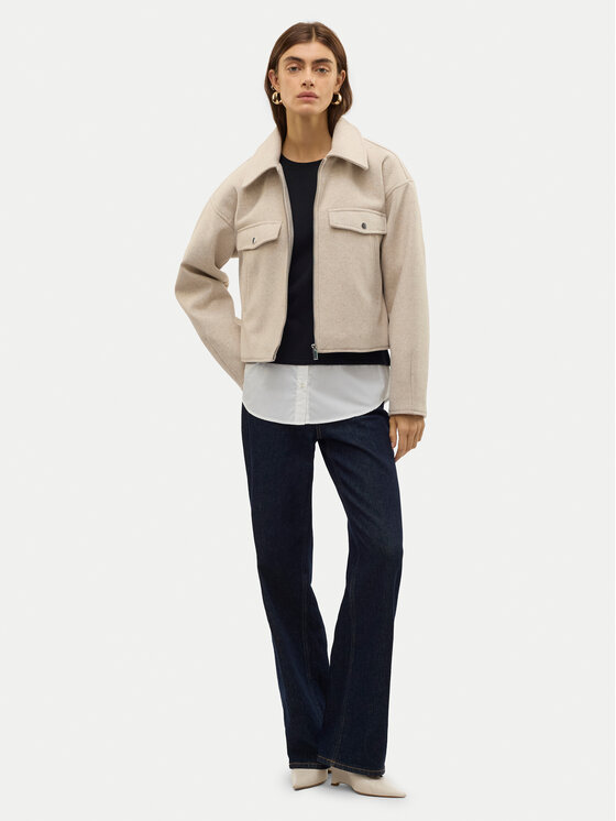 Vero Moda Vero Moda Átmeneti kabát Fortune 10321977 Bézs Regular Fit