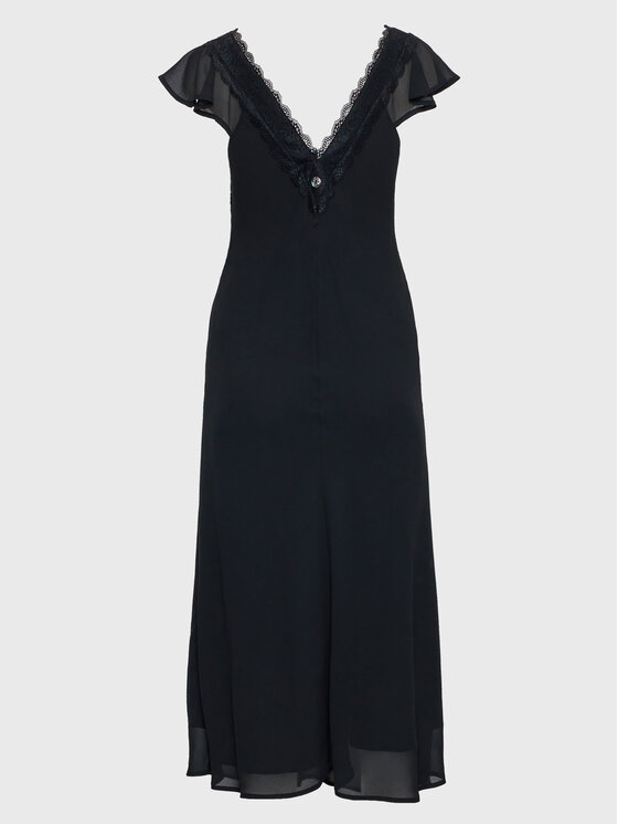 Kontatto Kontatto Rochie de zi BO106 Negru Regular Fit