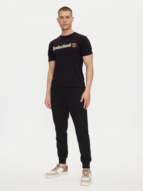 Timberland Timberland Póló TB0A5UPQ Fekete Regular Fit