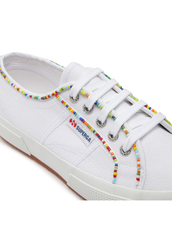 Superga Sneakers aus Stoff Multicolor Beads 2750 S31352W WeiB Modivo