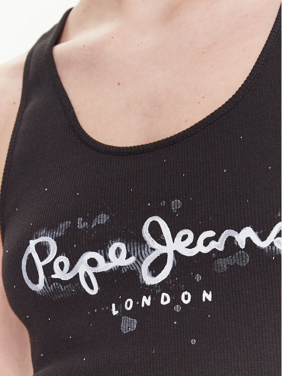 Pepe Jeans Pepe Jeans Top Ozella PL505474 Negru Regular Fit