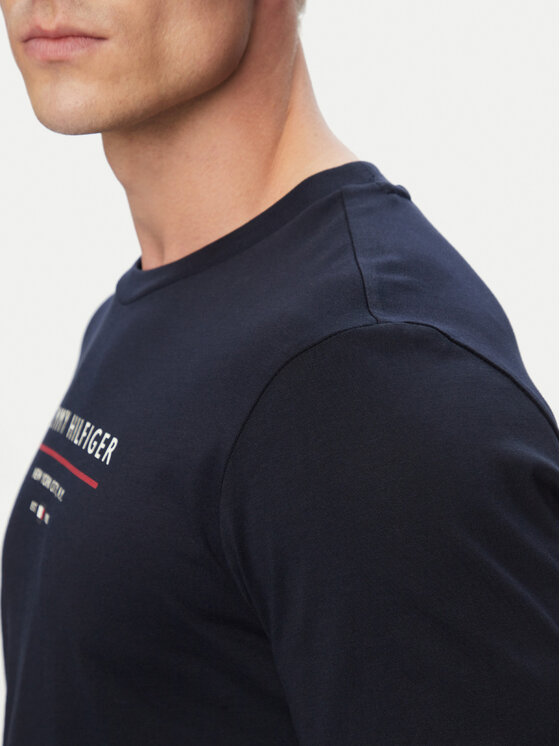 Tommy Hilfiger Tommy Hilfiger T-krekls Brand Love MW0MW44359 Tumši zils Regular Fit