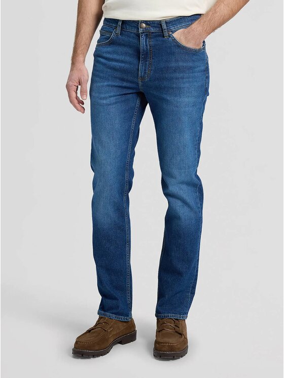Lee Lee Jeansy RIDER Niebieski Slim Fit
