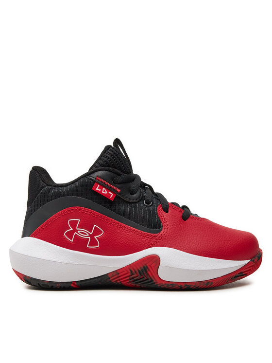 Under Armour Čevlji Za Košarko Pre-School UA Lockdown 7 3028514 Rdeča