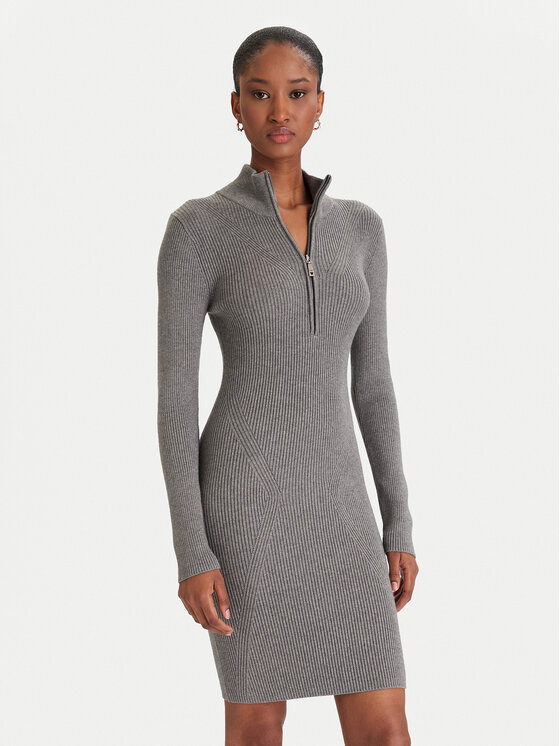 Guess Guess Ежедневна рокля W5BK45 Z0572 Сив Slim Fit