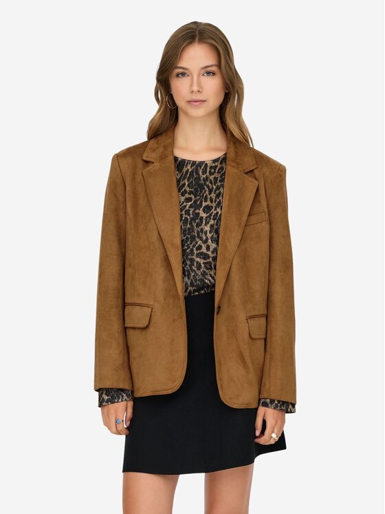 ONLY ONLINA SUEDE SKORT - Minijupe - Caribou/marron