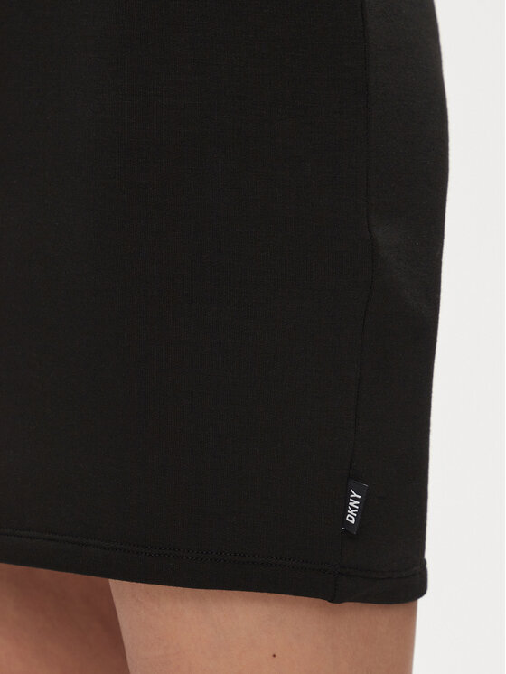 DKNY Sport DKNY Sport Sukienka dzianinowa DP3D4832 Czarny Relaxed Fit