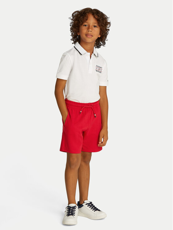 Tommy Hilfiger Tommy Hilfiger Sport rövidnadrág Graphic KB0KB09477 Piros Regular Fit