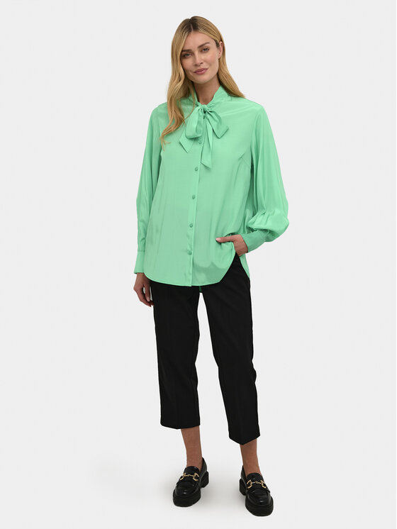 Kaffe Kaffe Košulja Loren 10508188 Zelena Regular Fit
