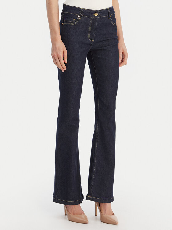 Luisa Spagnoli Luisa Spagnoli Jeans hlače Aggettivo 542845 Mornarsko modra Flare Fit