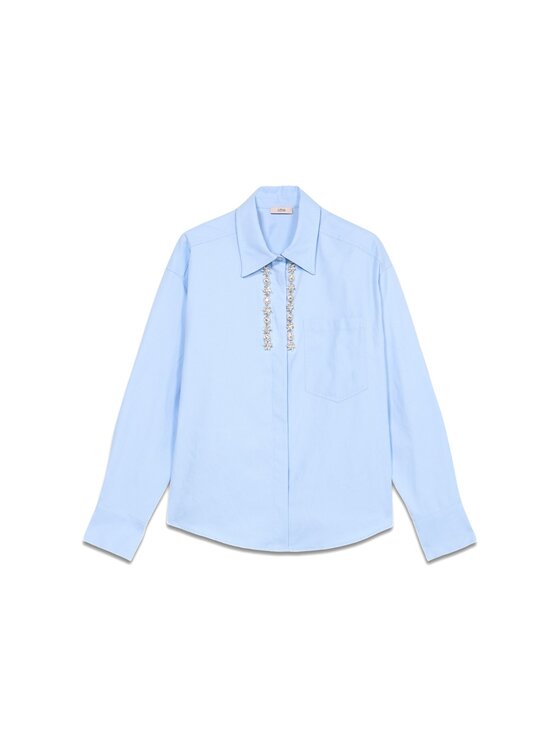 Oltre Oltre Camicia 5059R102923N004 Turchese Regular Fit