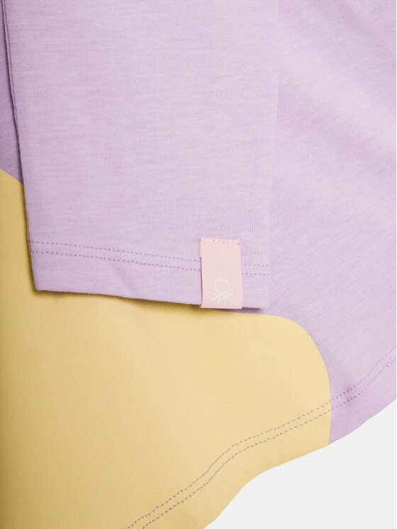 United Colors Of Benetton United Colors Of Benetton Bluza 3ATNG10H8 Vijolična Regular Fit