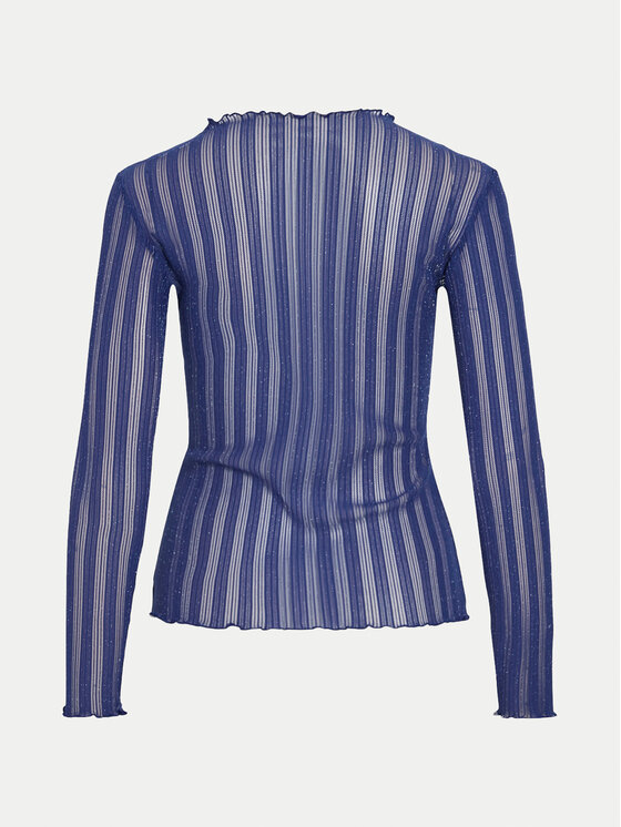 Vila Vila Blūze Mist 14102378 Zils Slim Fit