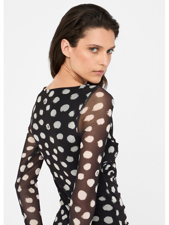 Liu Jo Liu Jo T-shirt UF5269JS007M9169 Nero Slim Fit