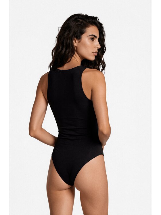 LE POSSÉ LE POSSÉ Body BW Czarny Slim Fit