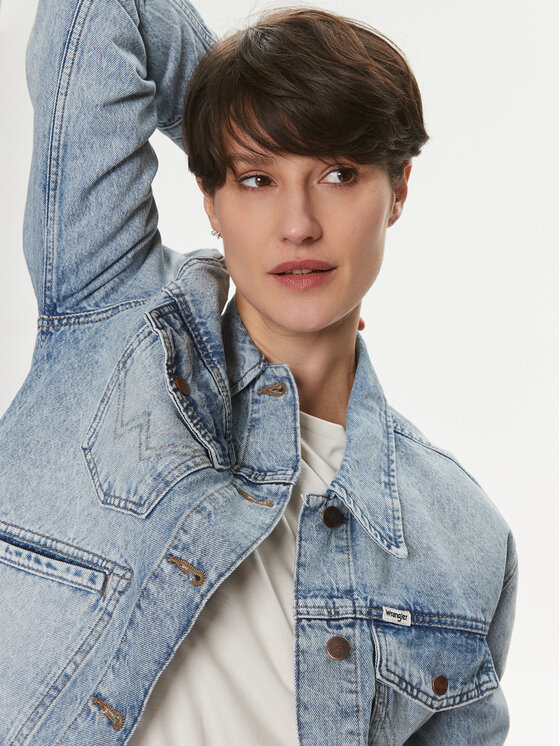 Wrangler Wrangler Jeansjacke Heritage 112350342 Blau Regular Fit