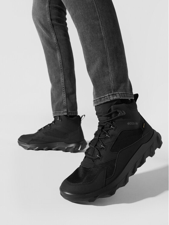 ECCO ECCO Bakancs Mx Low Mid Gtx Tex GORE-TEX 82022451052 Fekete