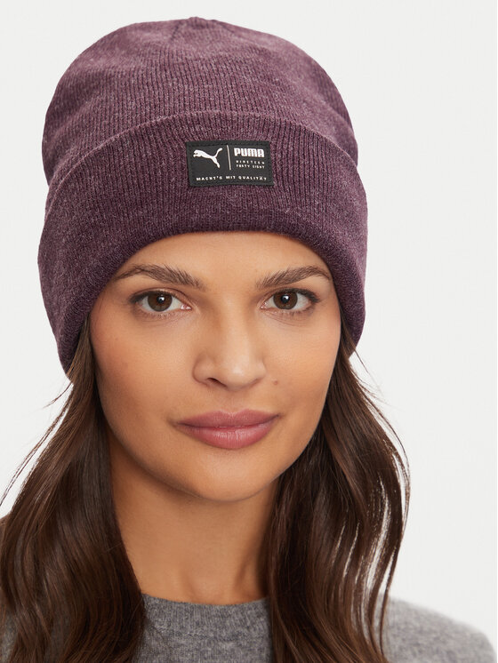Puma Puma Czapka Archive Heather Beanie 021739 28 Fioletowy